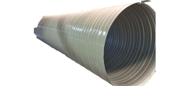 Pulverkrāsota gofrēta metāla caurule