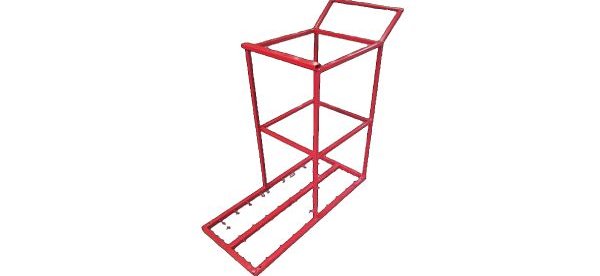 Pelēks pulverkrāsots metāla rāmis